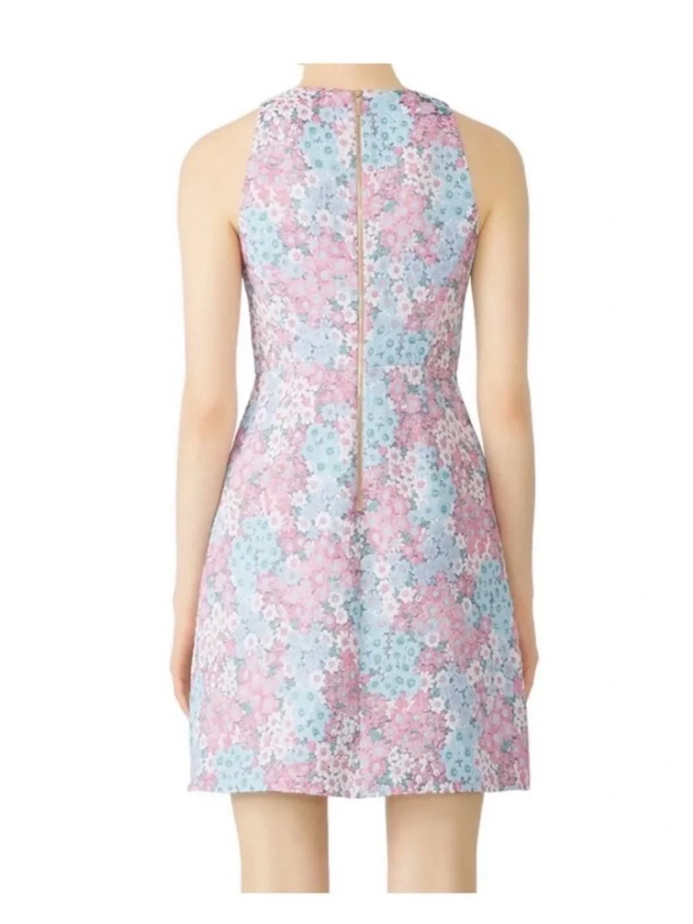 Kate Spade California Dreaming Jacquard Floral Sleeveless A-line Mini Dress